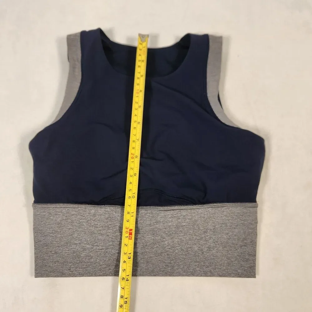 Lululemon Kick Serve Sweat Bra Sz 4 Women’s Sportsbra Blue Gray Luxtreme - Picture 5 of 7